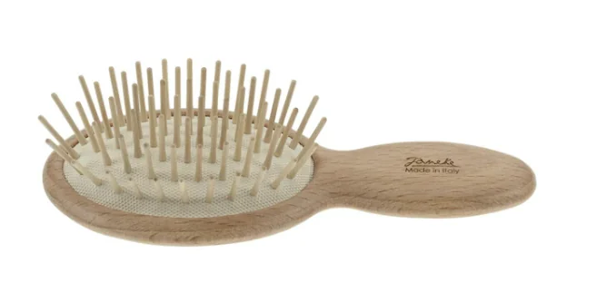 Janeke Spazzola Grande O Legno Faggio Ideale per Ogni Tipo di Capello