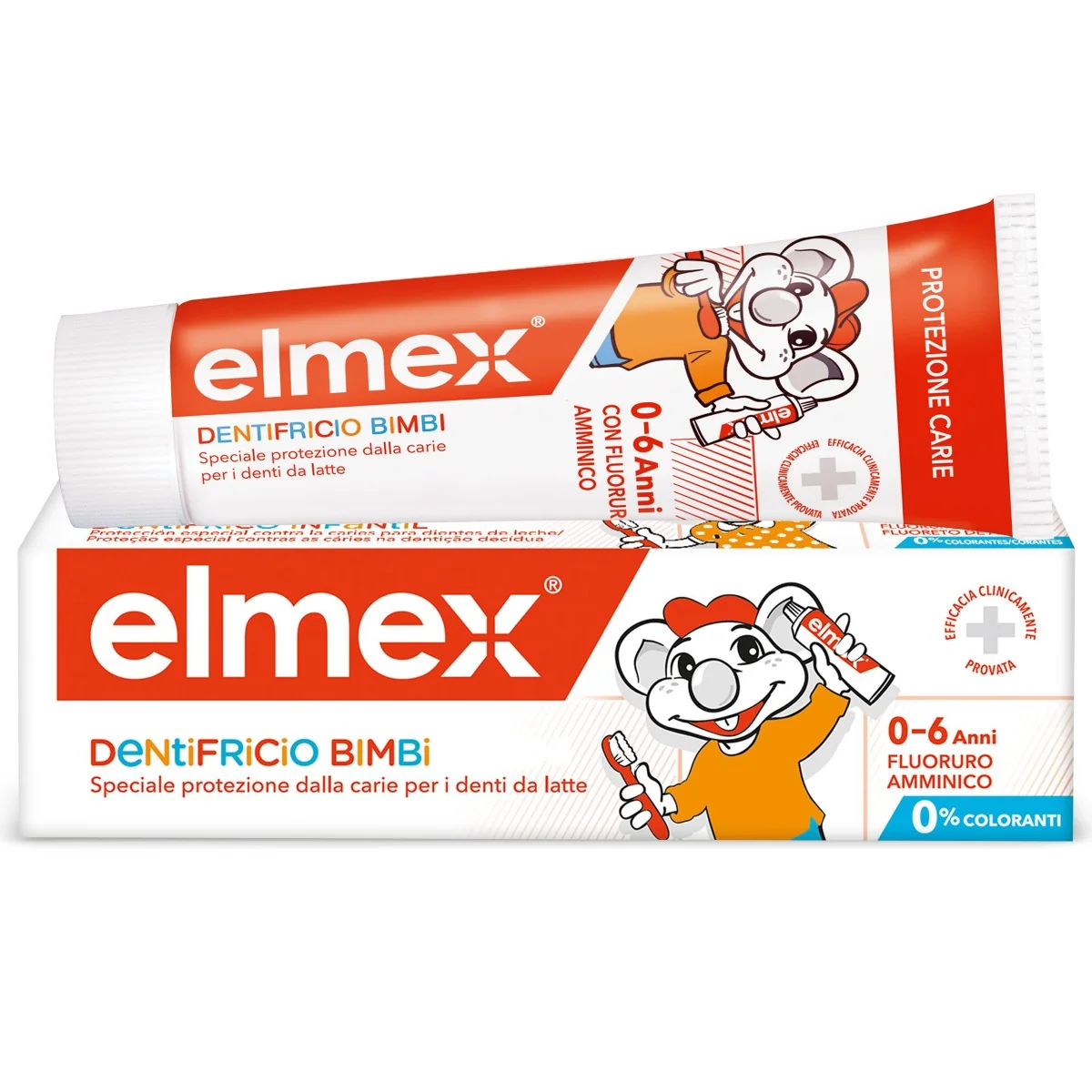 Elmex Bimbi Dentifricio Bambini 0-6 anni 50 ml Protezione Carie