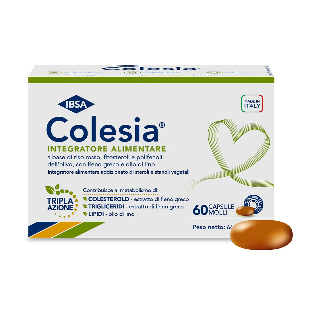 Colesia Capsule Molli 60 Per il Controllo  dei Trigliceridi e del Colesterolo
