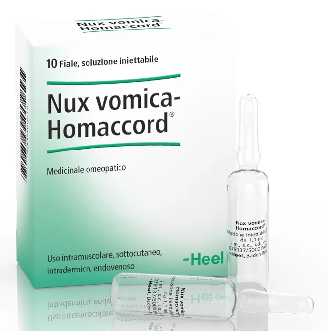 Guna Nux Vomica-Homaccord Medicinale Omeopatico 10 Fiale
