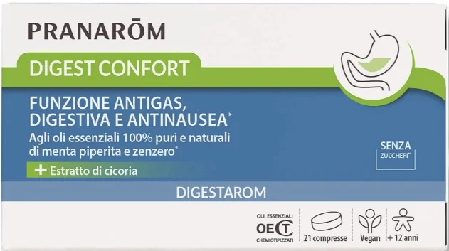 Pranarom Digestarom Confort 21 Compresse Benessere Digestivo