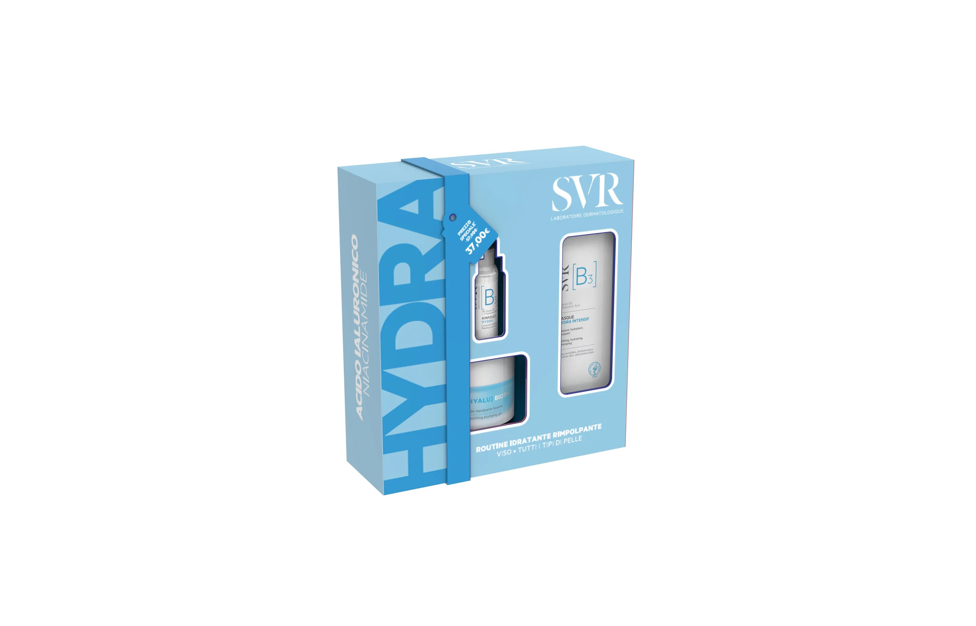 Svr Set Hyalu Biotic Gel 50Ml + Hydra Intensif Masque B 12Ml + Ampoule Hydra B3 10Ml