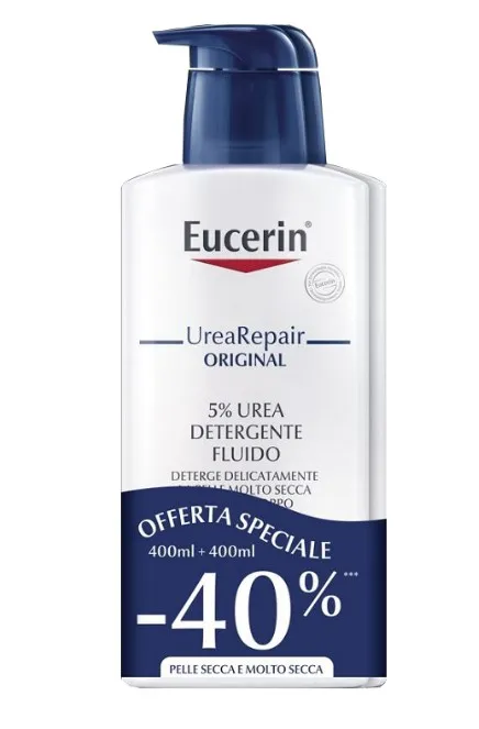 EUCERIN BIPACCO UREA 5% DETERGENTE 400 ML + 400 ML