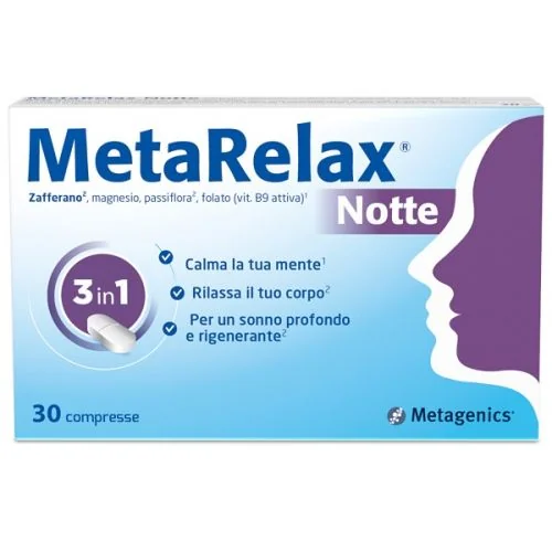 Metagenics Metarelax Notte 30 Compresse Integratore Sonno