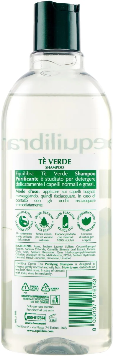 Equilibra Shampoo Purif Te Ve 300 Ml Dermatologicamente Testato