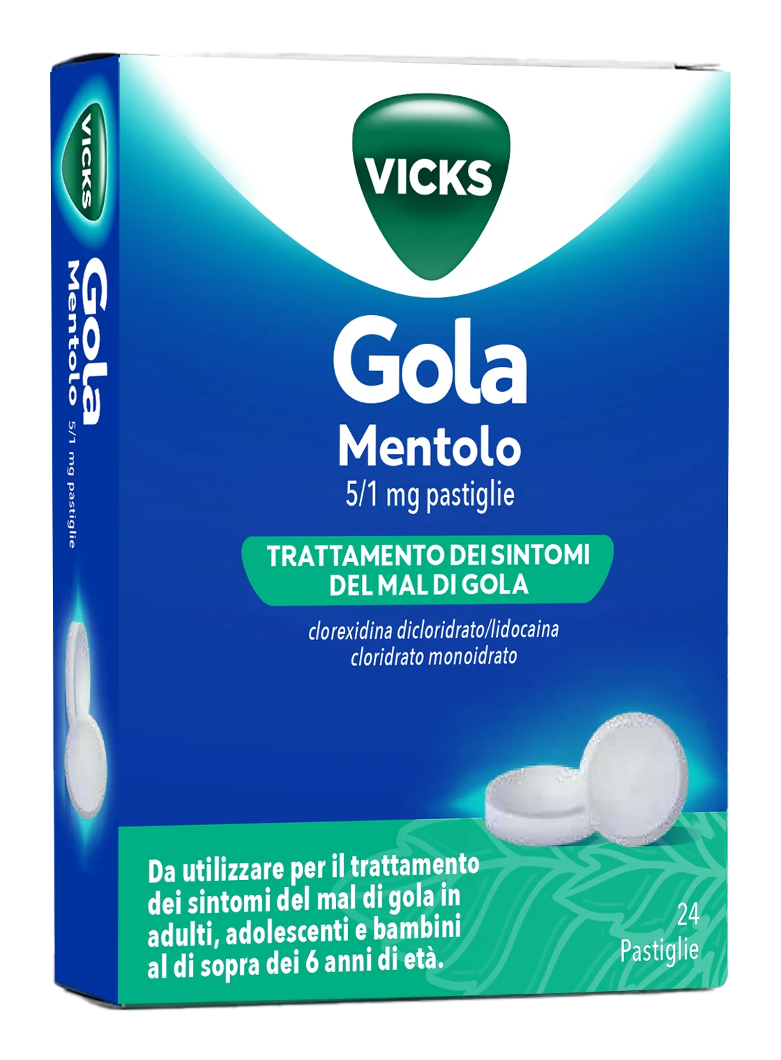 Vicks Gola 24Past 5+1Mg Mentol