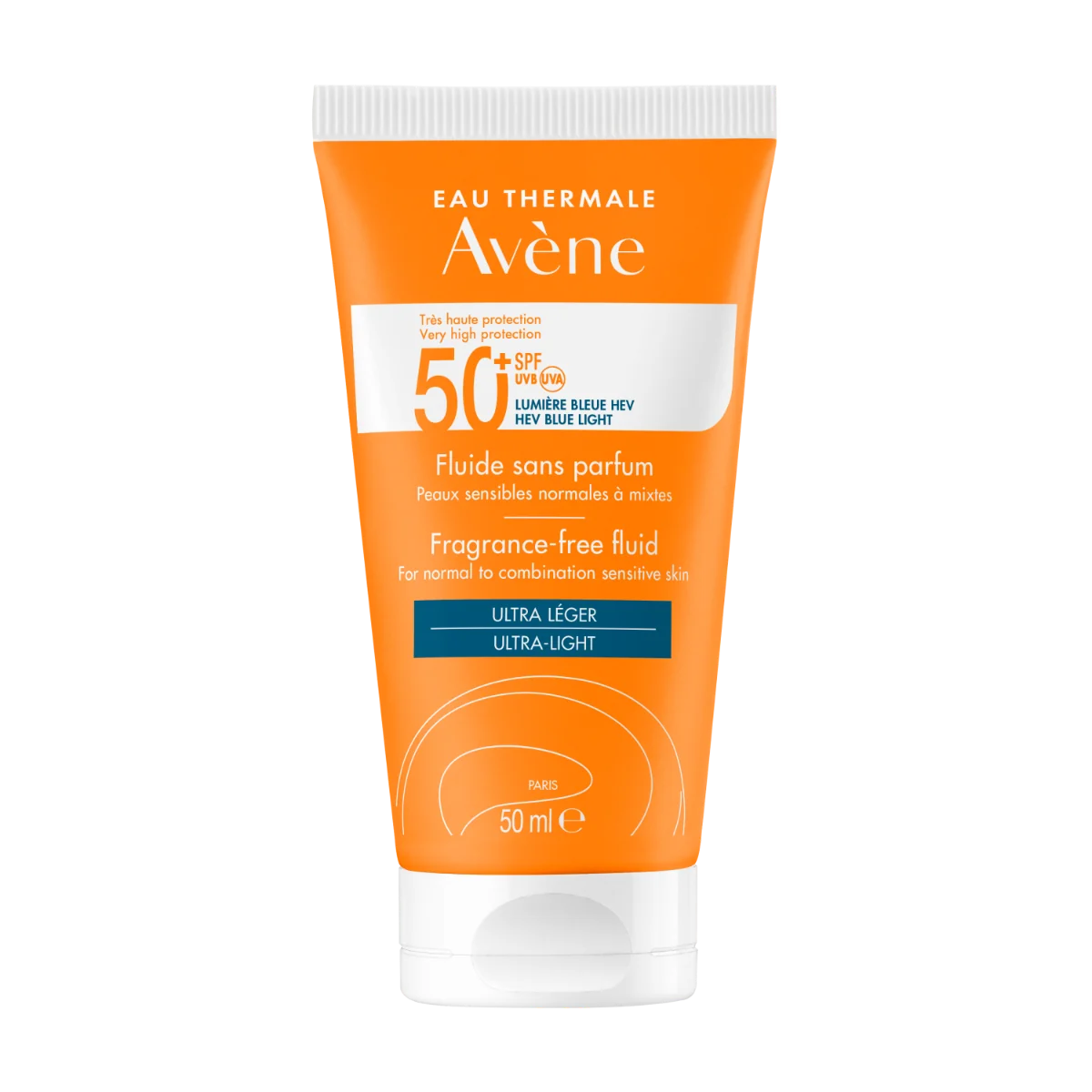 Avène Solaire Fluido SPF 50+ Senza Profumo 50 ml Senza Profumo