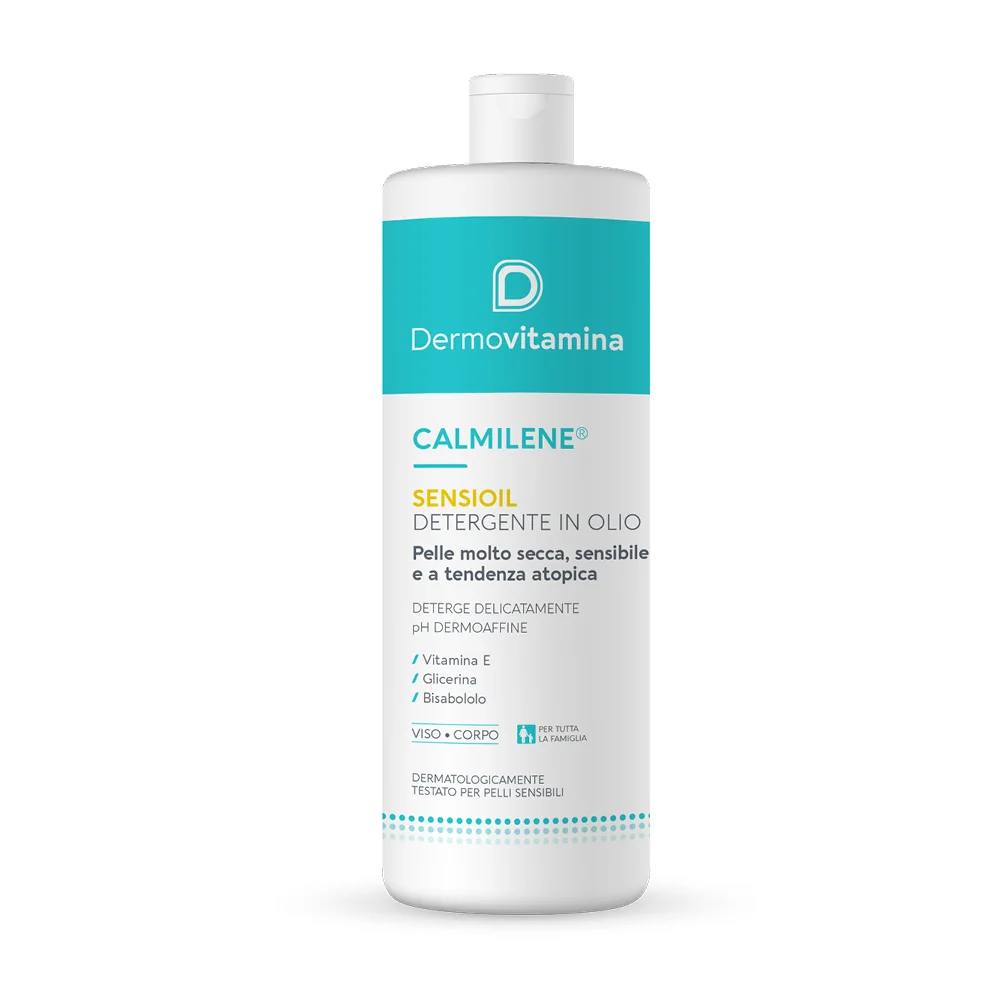 Dermovitamina Calmilene Sensioil 500 ml Olio Detergente Lavante Pelle Extra Secca