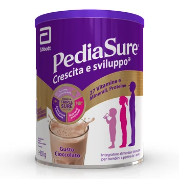Pediasure Crescita E Sviluppo Integratore Multivitaminico Per Bambini Formato 850g Gusto Cioccolato Integratore per la Crescita