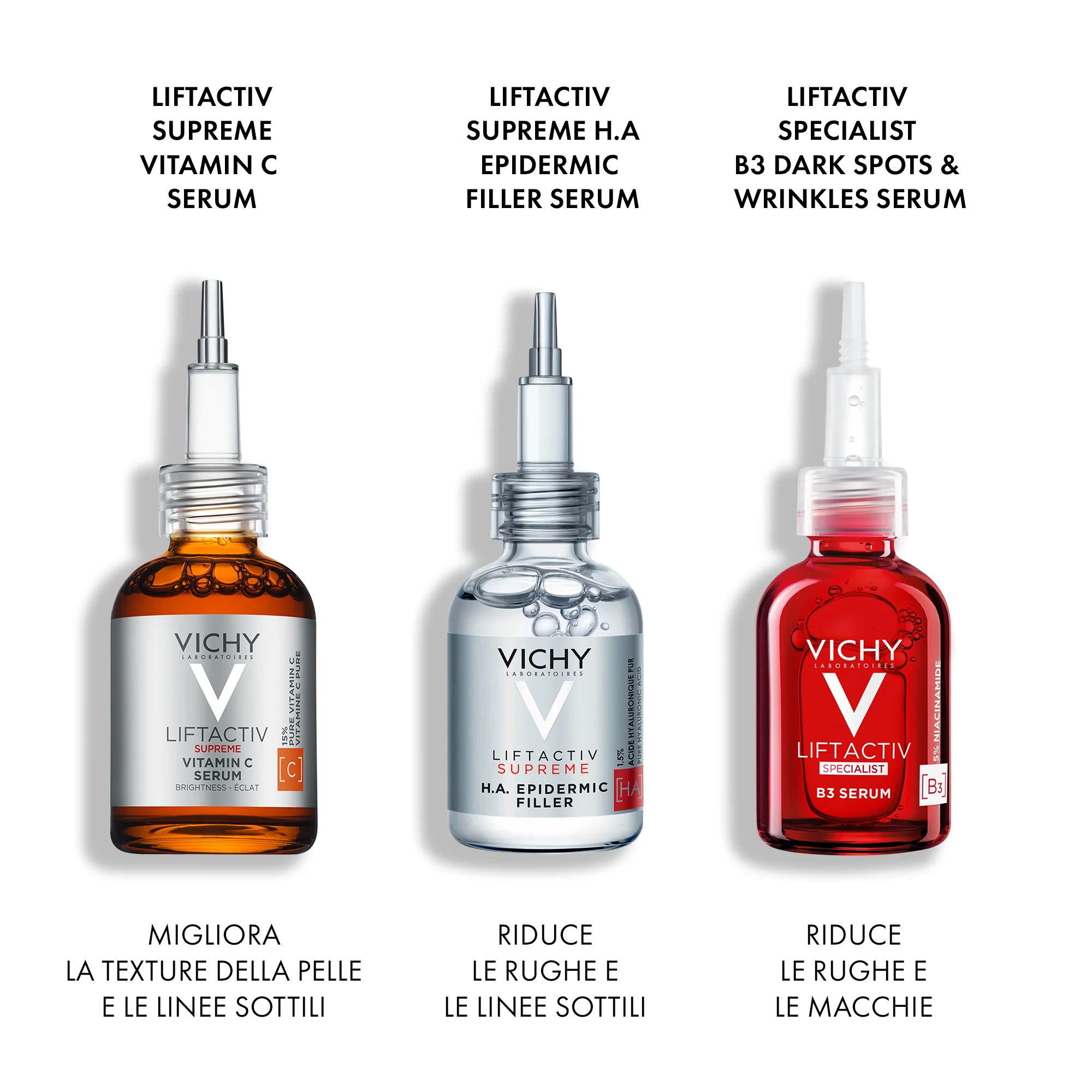 Vichy Liftactiv H.A. Siero Epidermic Filler 30 Ml Anti-età viso e occhi