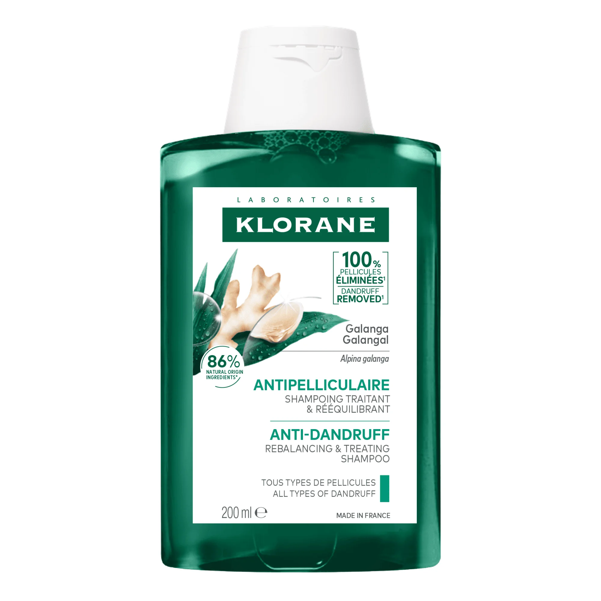Klorane Shampoo Trattante & Riequilibrante Galanga 200 Ml 25