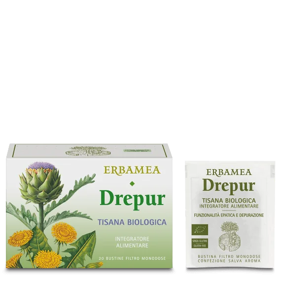 Erbamea Drepur Tisana Bio 20 Filtri Tisana Drenante e Depurativa