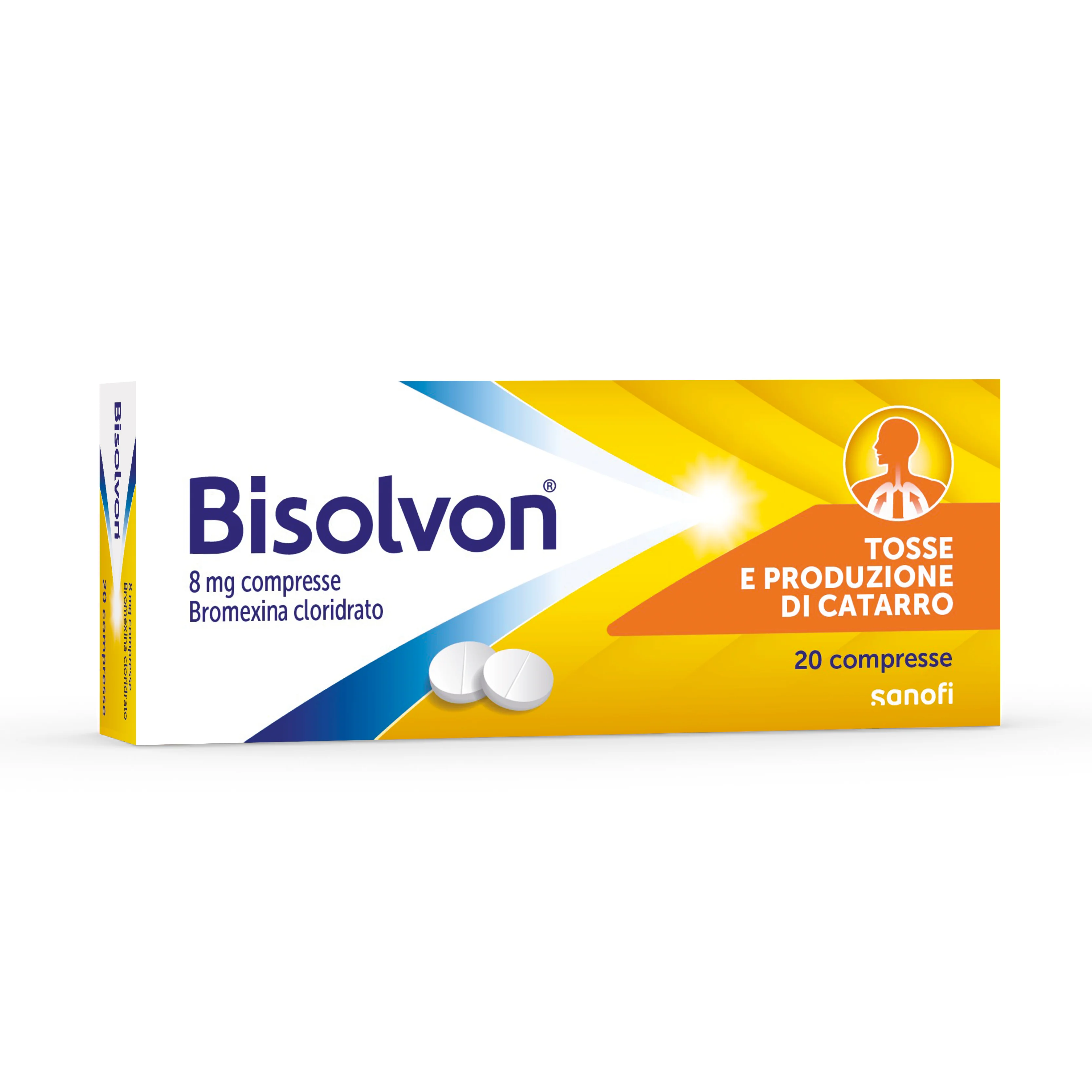 Bisolvon 8 mg Bromexina Cloridrato 20 Compresse Mucolitico