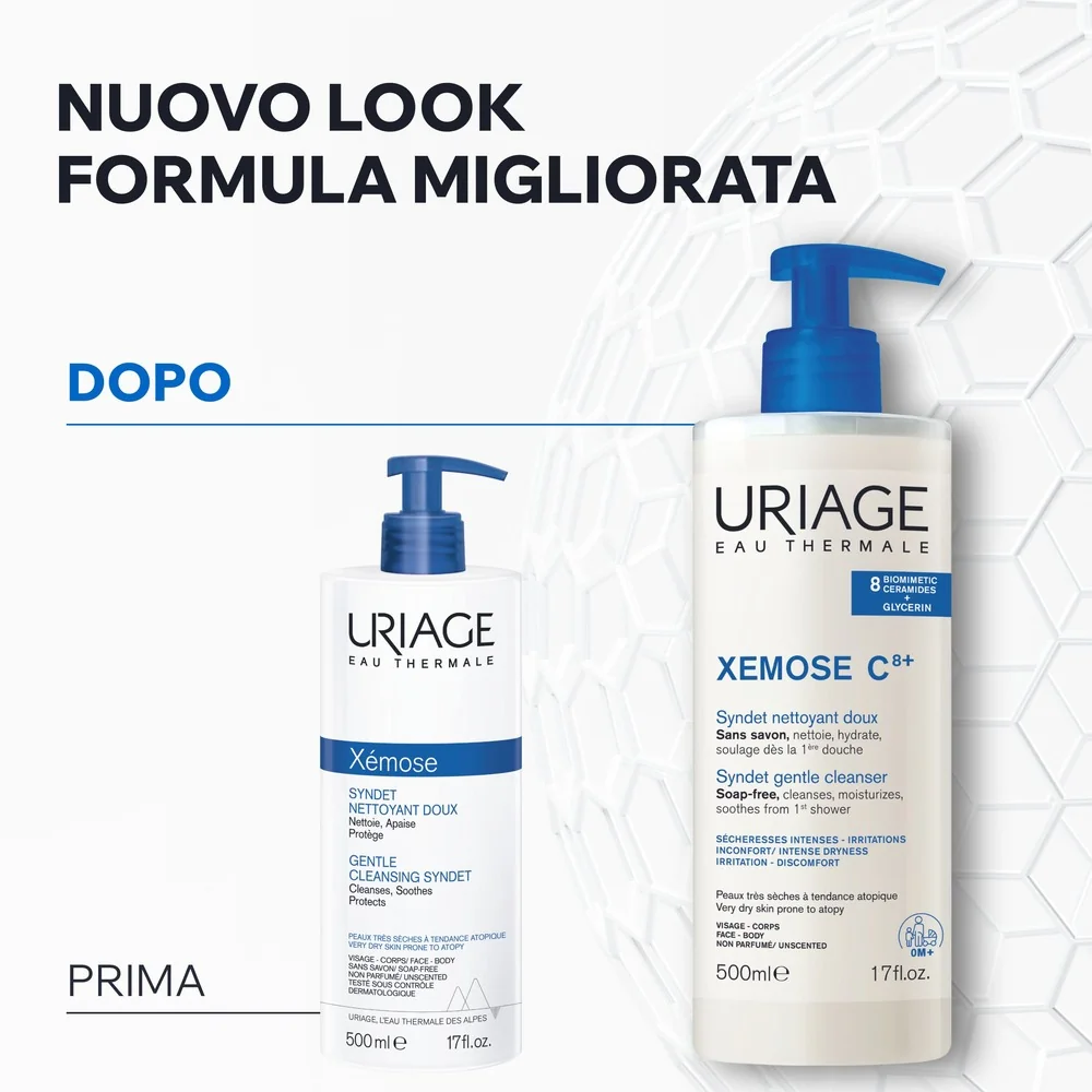 Uriage Xèmose Syndet Detergente Delicato 500 ml Pelle Secca