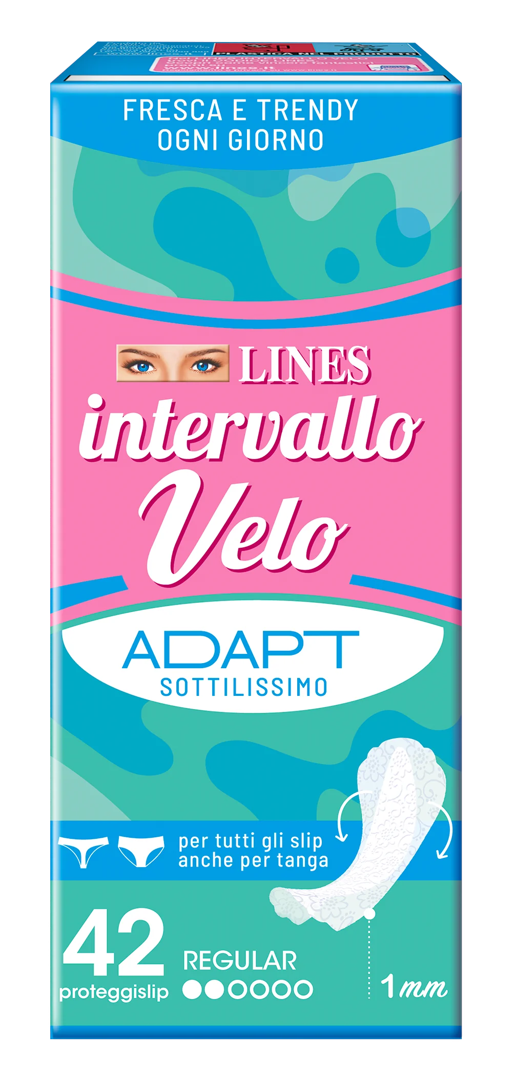 Lines Intervallo Velo Adapt 42 pezzi Sottile e Flessibile