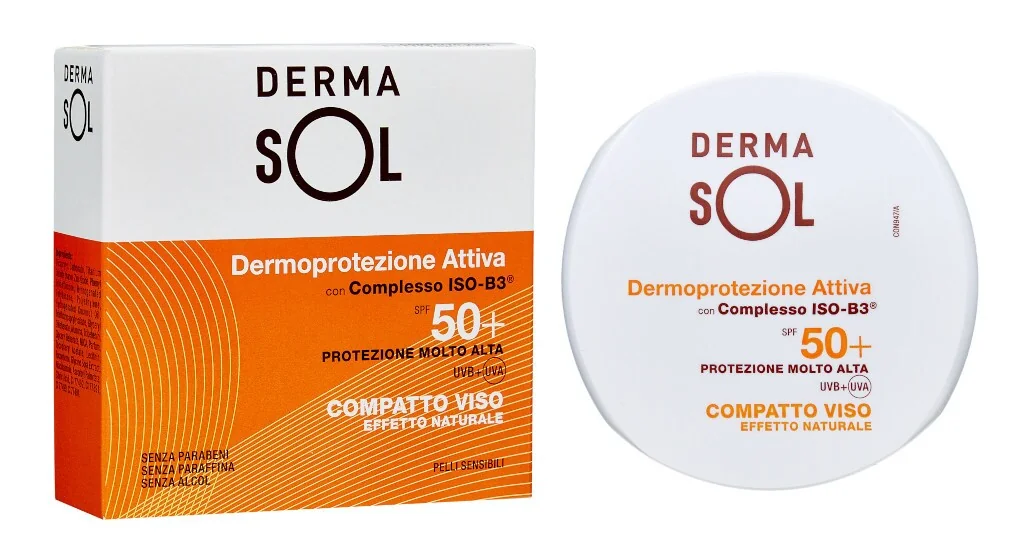Dermasol Compatto Viso Effetto Naturale SPF 50+ Protezione Molto Alta 10 g