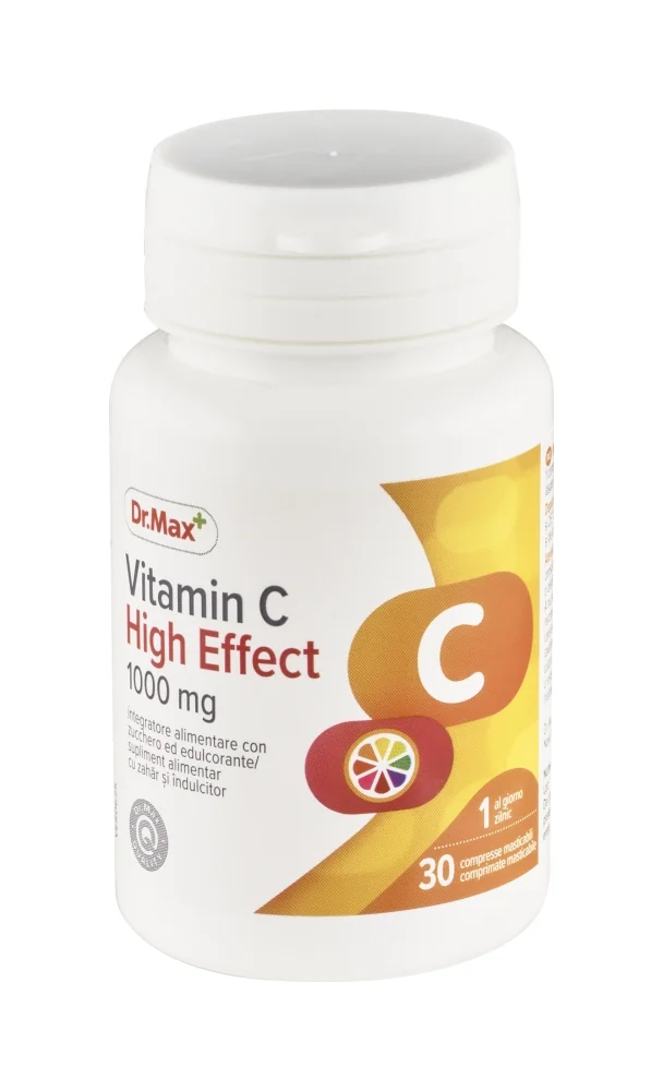 Dr. Max Vitamina C Effetto Forte 30 Compresse Supporta il Sistema Immunitario