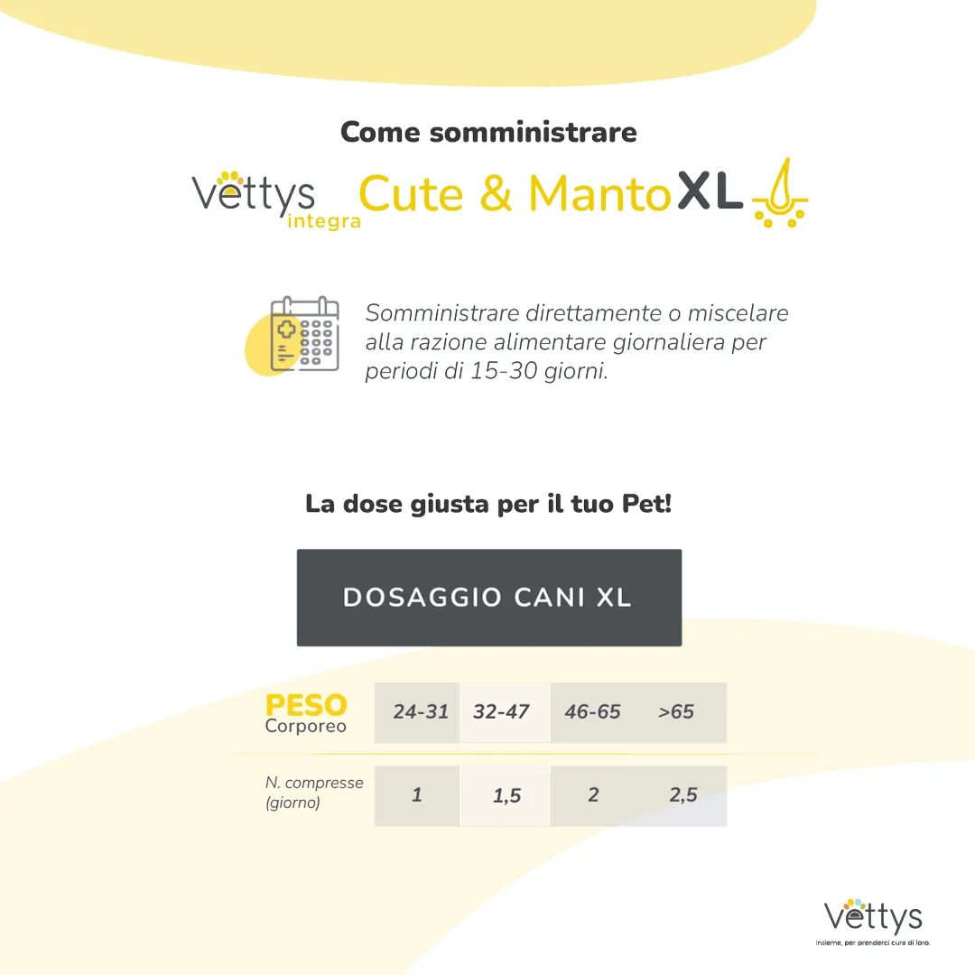 Vettys Integra Cute & Manto Xl 30 Compresse 