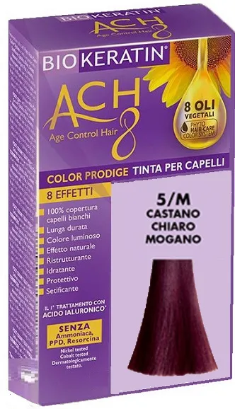 Biokeratin Ach8 5/M Castano Chiaro Mogano Tinta Per Capelli