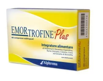 Emortrofine Plus Integratore per Patologia Emorroidaria 40 Compresse