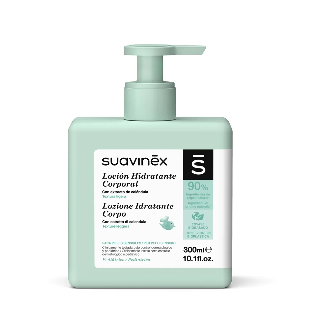 Suavinex Lozione Idratante Per Corpo Neonati 300 ml Ideale per la Pelle Sensibile