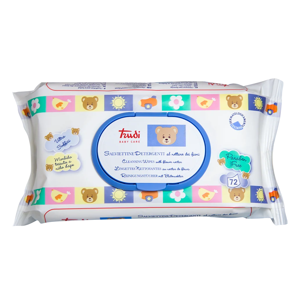 Trudi Baby C Salviette Al Nettare Dei Fiori 72 pz Delicate sulla pelle