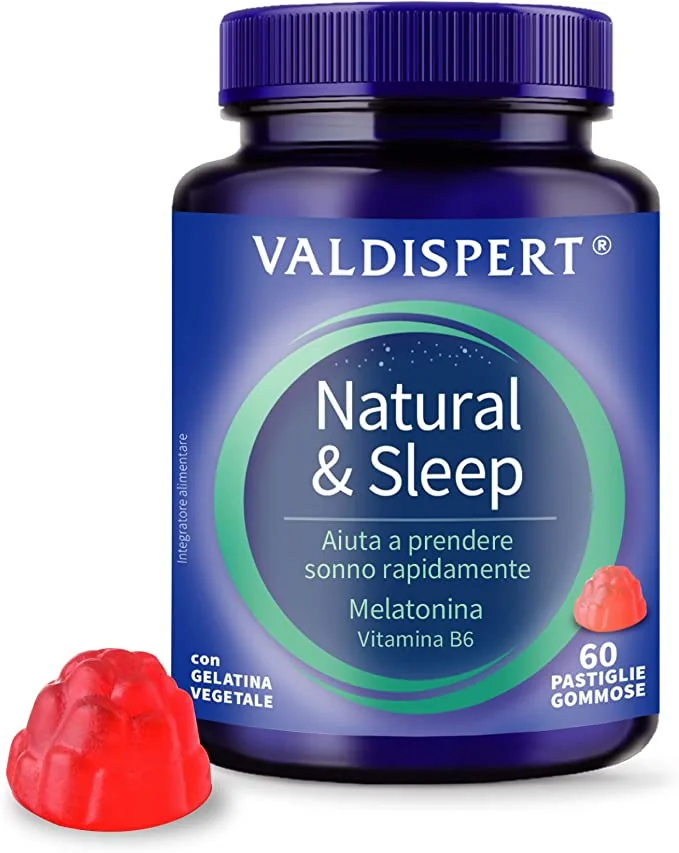 Valdispert Natural&Sleep 60 Gummies Caramelle gommose per il sonno