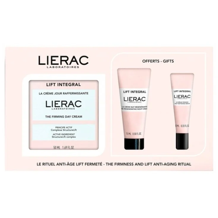 Lierac Cofanetto Lift Integral Crema Giorno 50 ml + Crema Notte 15 ml + Siero 10 ml LIftante Antietà