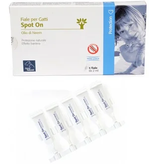 Fiale Spoton Per Gatti All'Olio Di Neem 2Ml