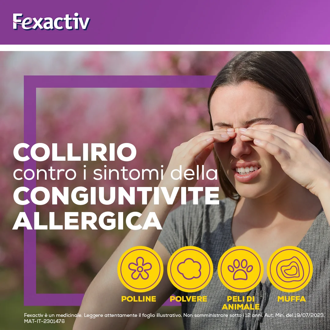 Fexactiv Collirio 0,3%+0,05% 10 Flaconcini Antistaminico