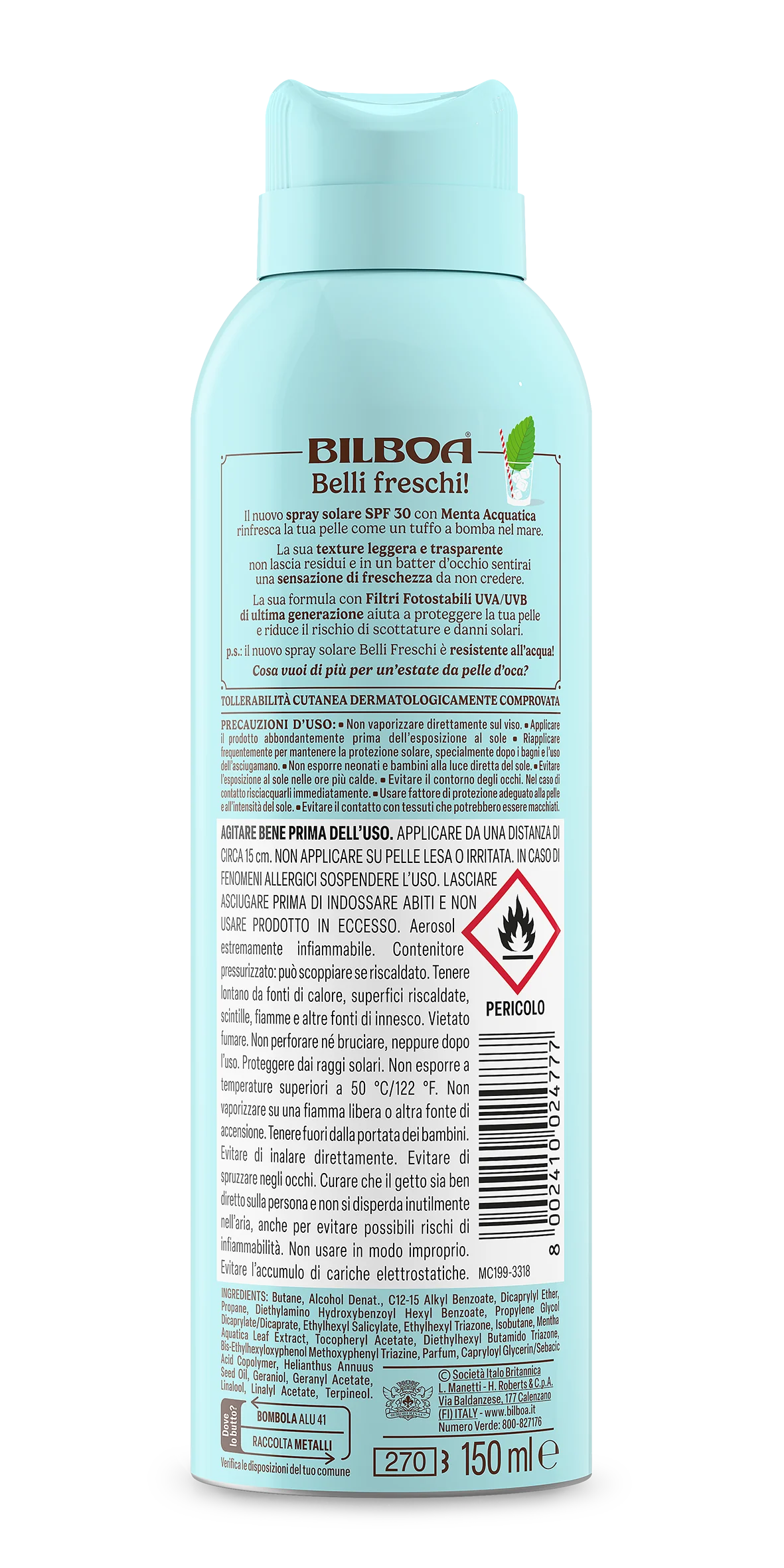 Bilboa Belli Freschi Bov Spf50+ 150 Ml