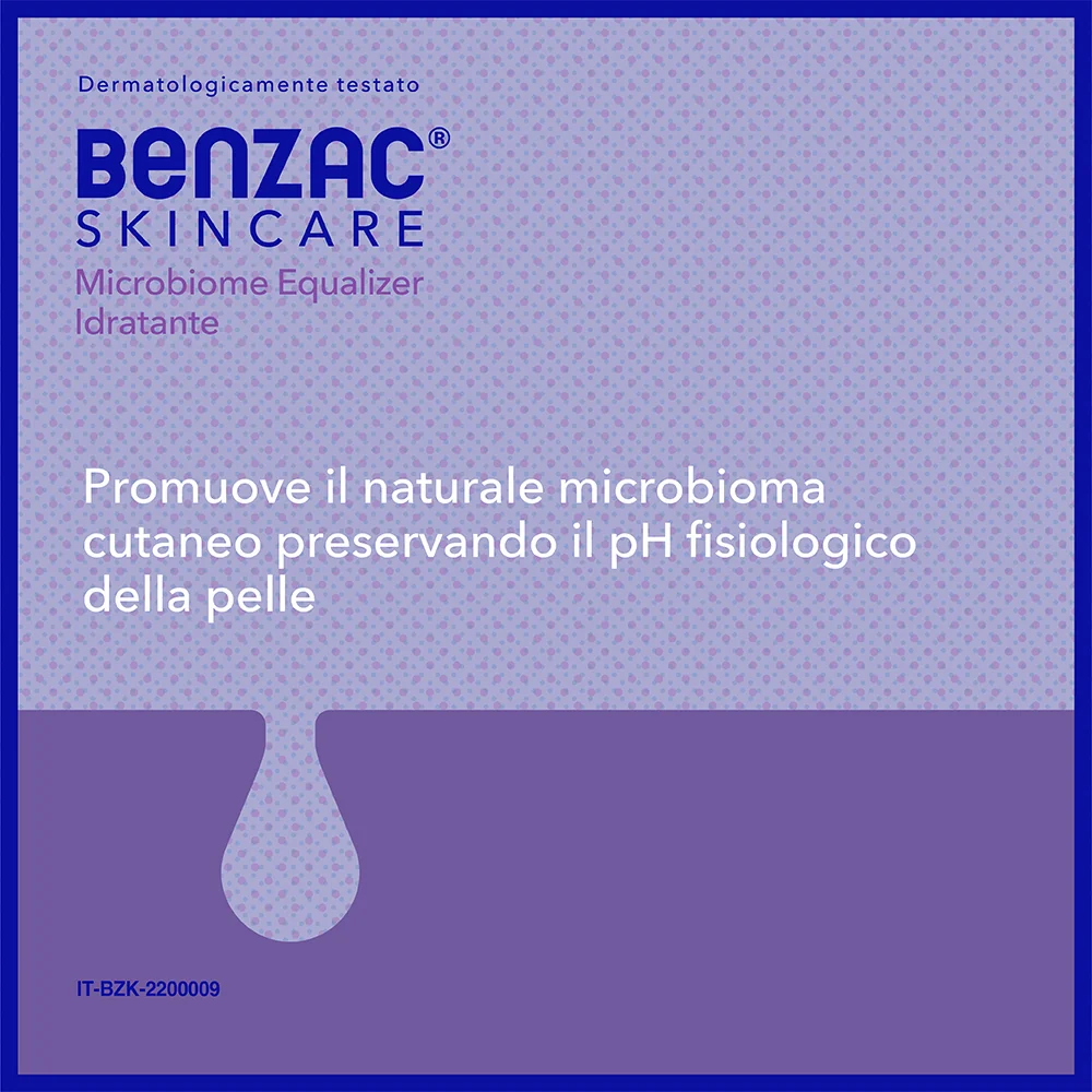 Benzac Skincare Microbiome Equalizer 50 ml Lozione Idratante Viso Pelle Acneica