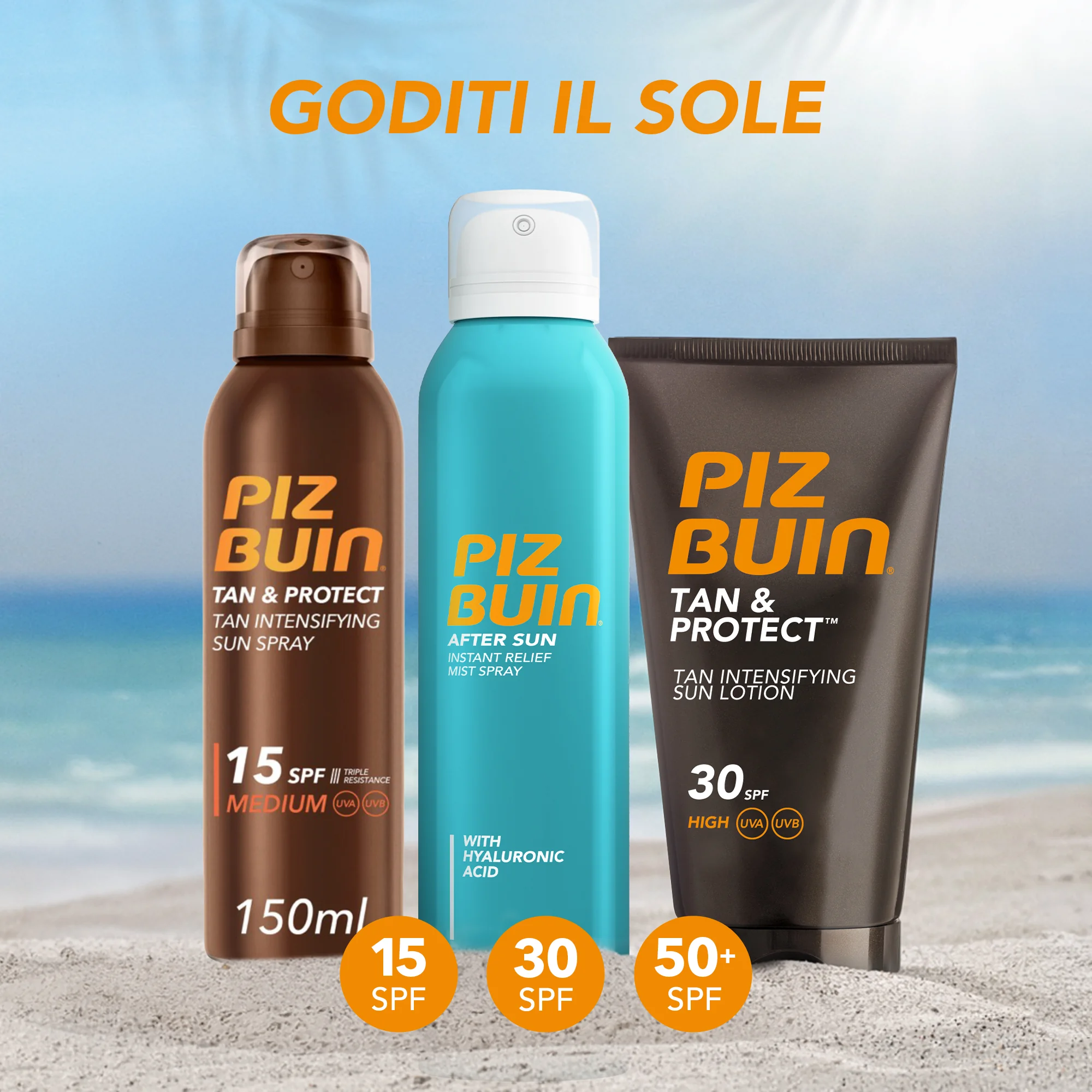 Piz Buin Tan&Protect Intens Spray Spf30 Protezione Solare