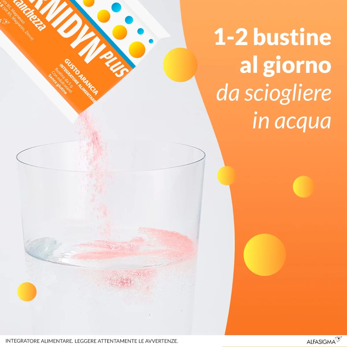 Alfasigma Carnidyn Plus 20 Bustine Integratore Stanchezza Fisica e Mentale