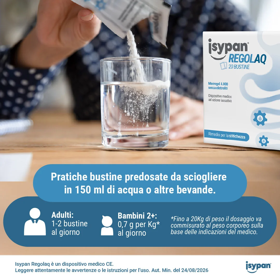 Isypan Regolaq 20 Bustine da 10 g Regolarità Intestinale
