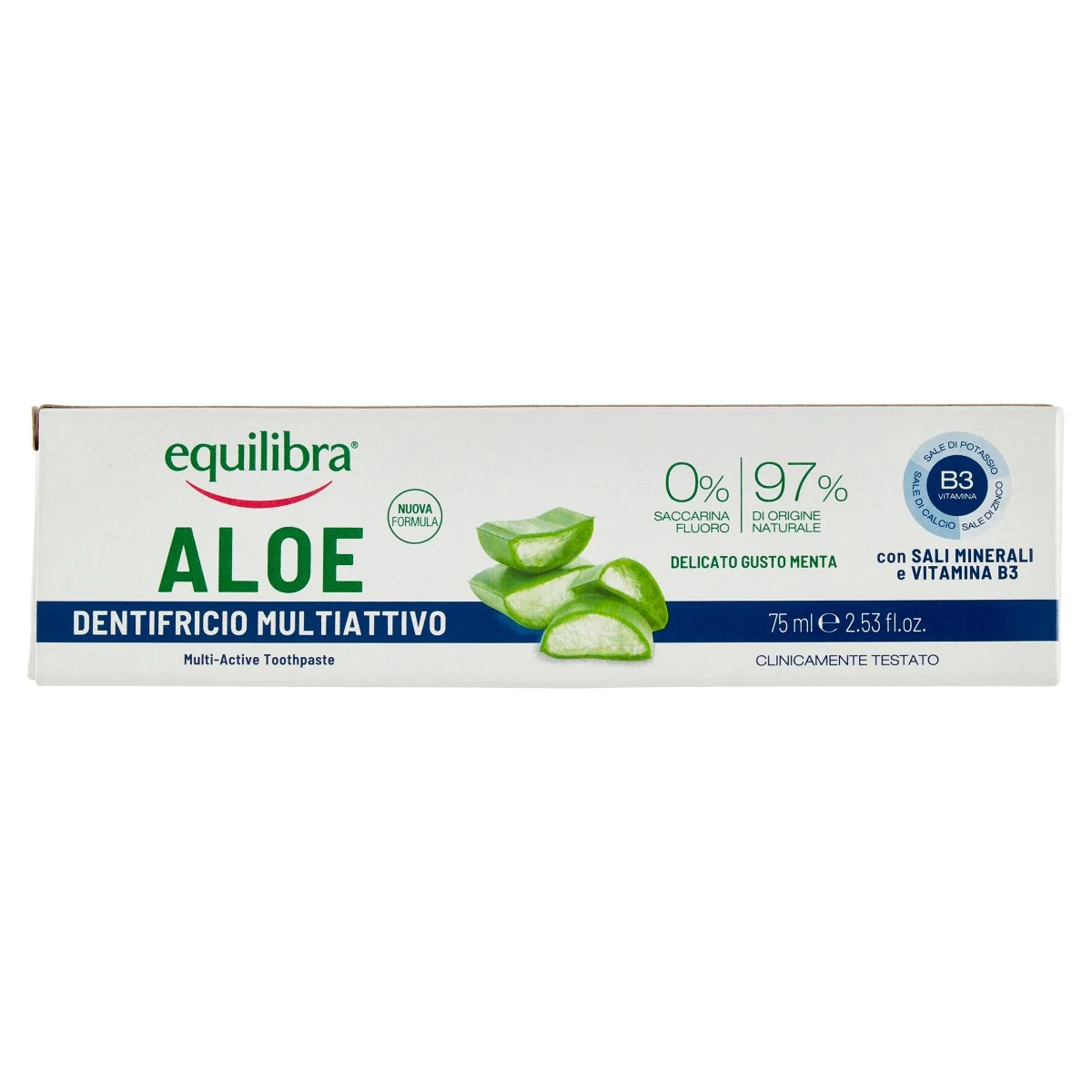 Equilibra Dentifricio Aloe Multiattivo 75 ml Tripla Azione