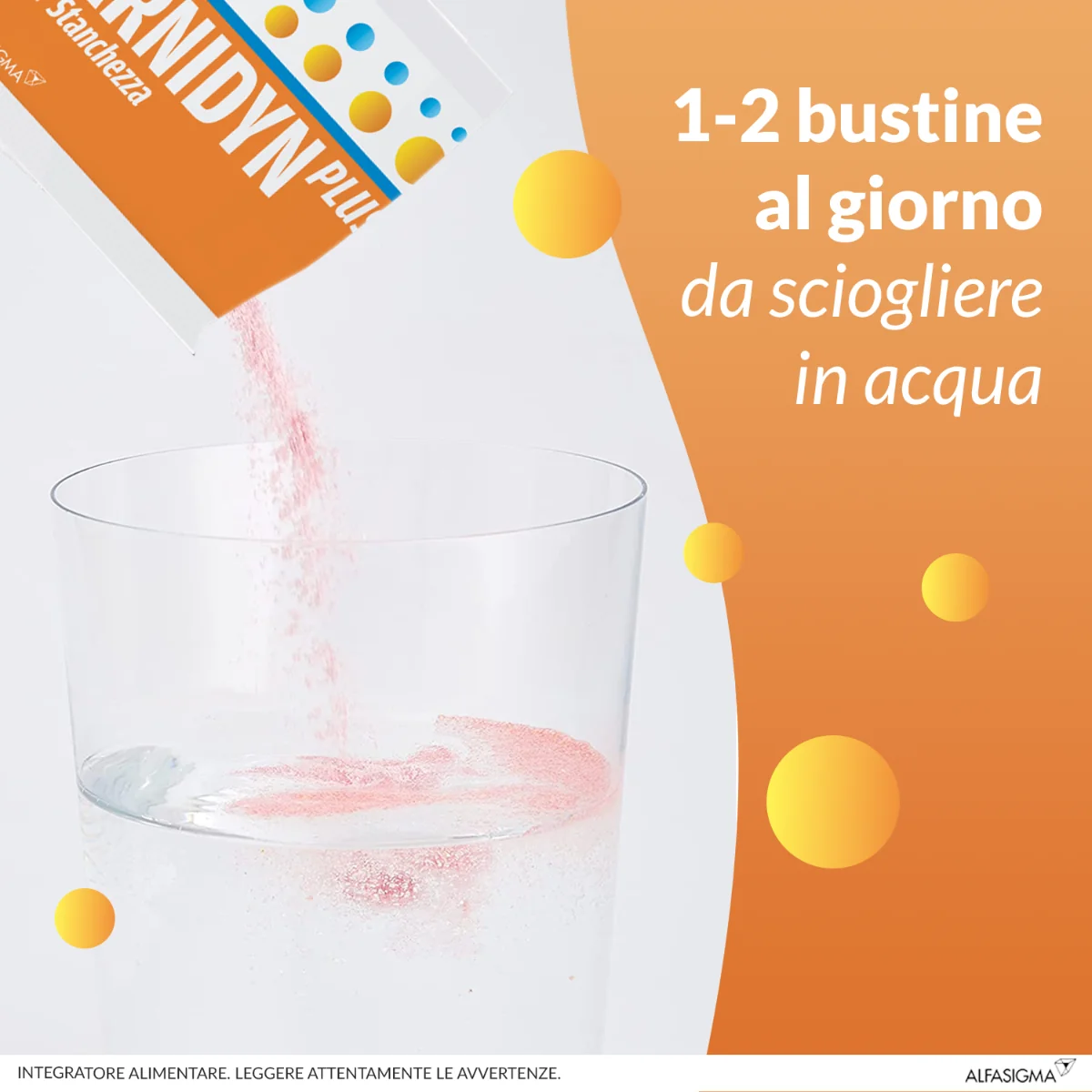 Carnidyn Plus 20 Bustine Passion Fruit Stanchezza Fisica e Mentale