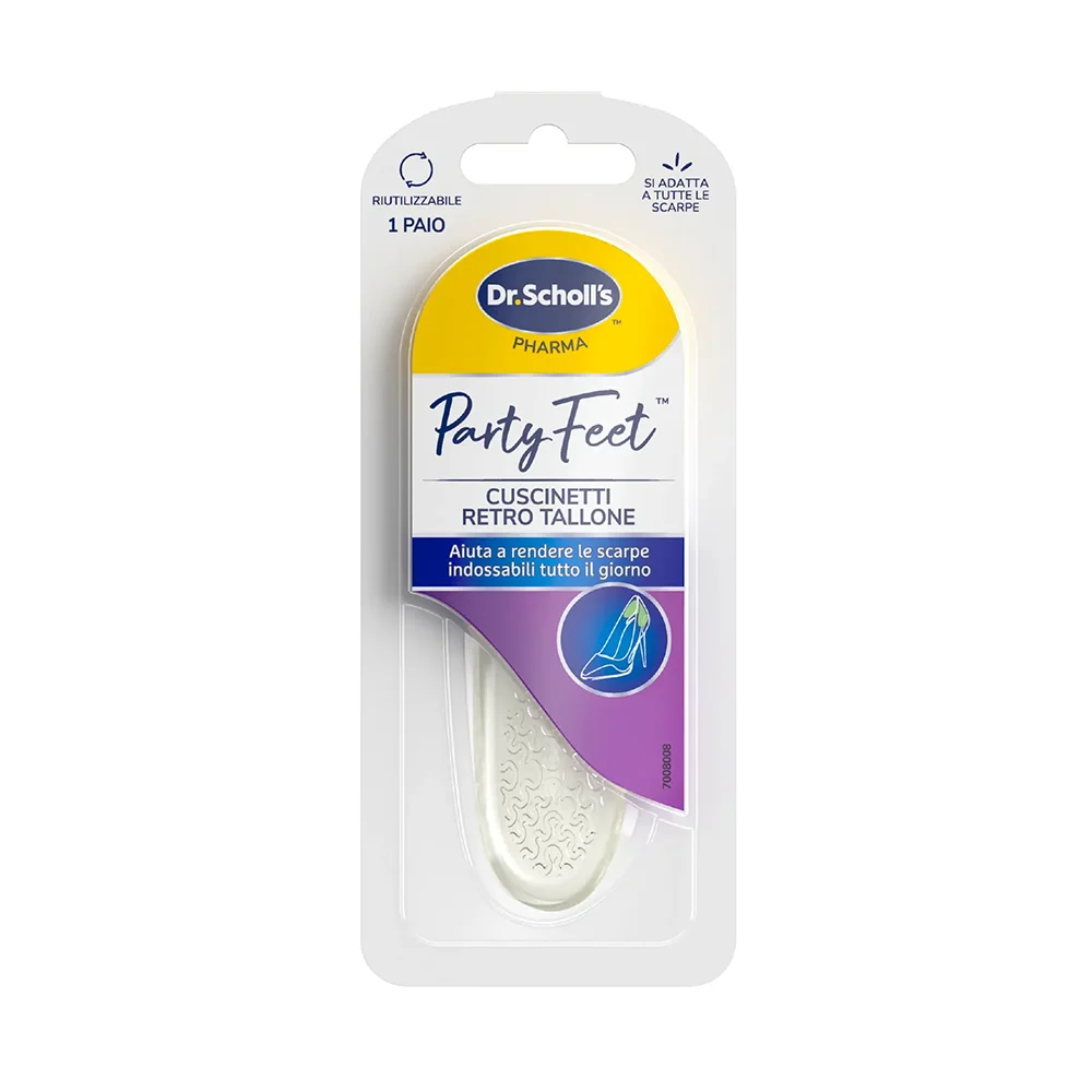 Scholl Party Feet Retro Tallone Solette in Gel Suolette per Tallone