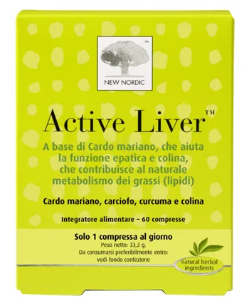 Active Liver 60 Compresse - Integratore per il Fegato con Cardo Mariano 