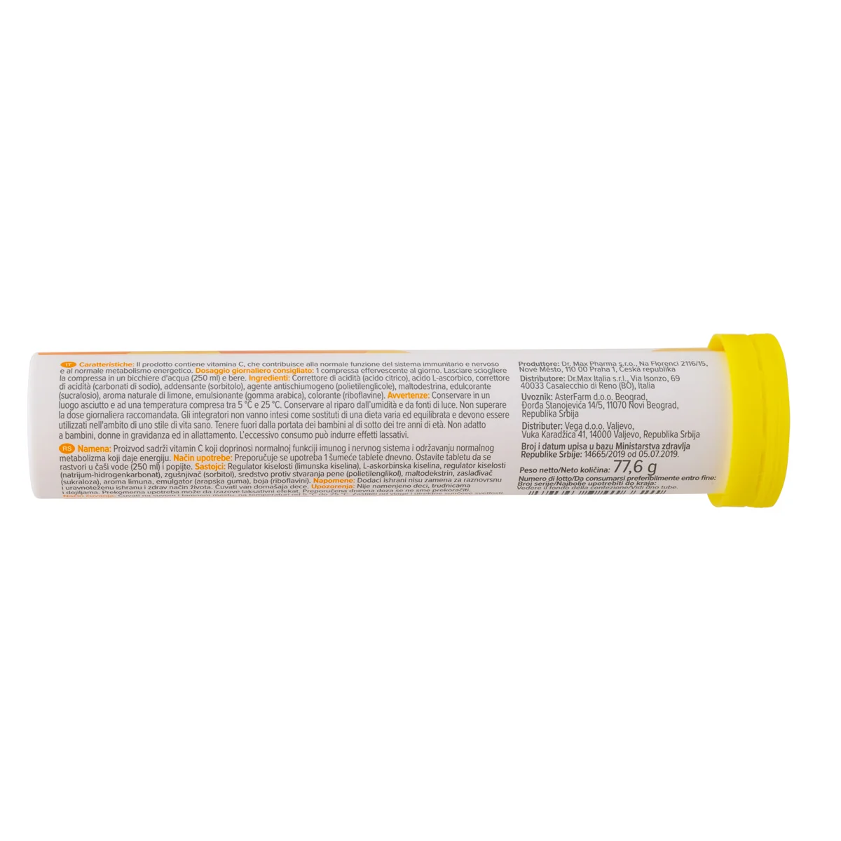 Dr.Max Vitamin C 1000 mg 20 Compresse Effervescenti A Rilascio Prolungato