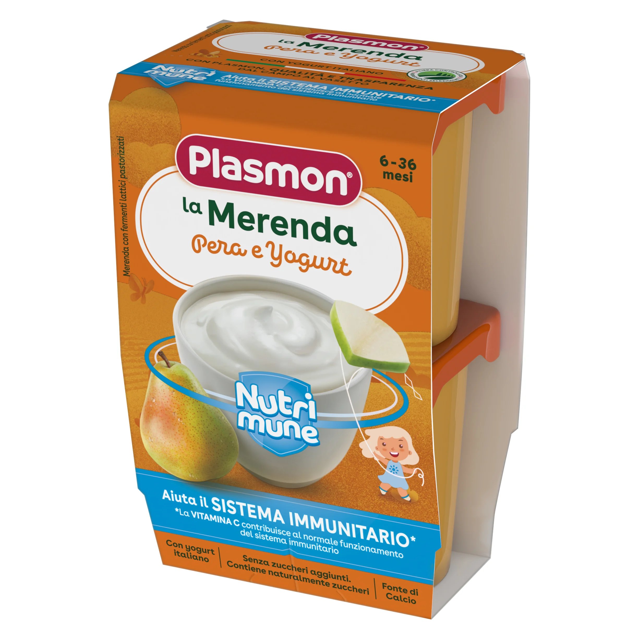 La Merenda Bambini Pera Yogurt As Con Latte
