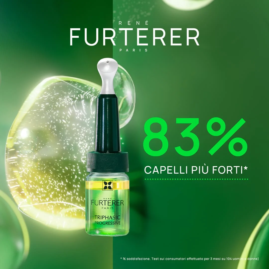 René Furterer Triphasic Progressive Trattamento Progressivo Contro la Caduta dei Capelli 8 Unità Anticaduta