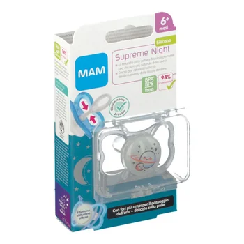 Mam Supreme Night 6+ Silicone 1X Neutro Succhietto