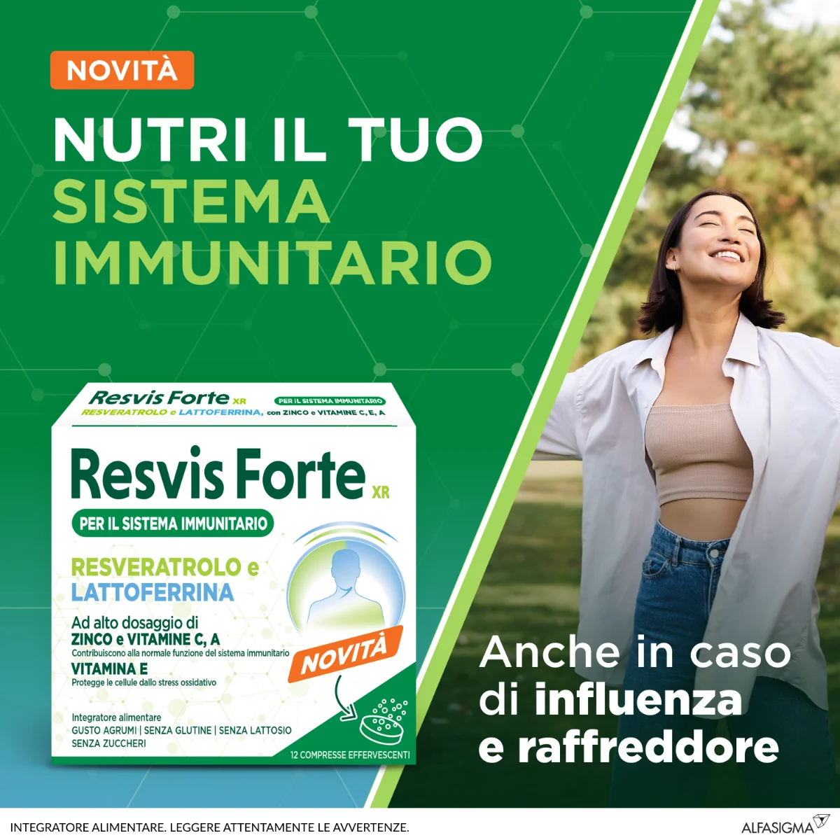 Resvis Forte Xr 12 compresse Effervescenti Sistema Immunitario
