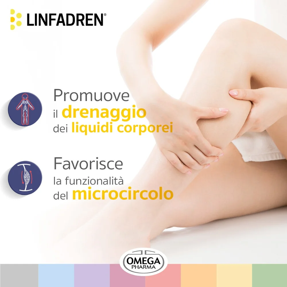 LINFADREN® 30 Compresse Per il Drenaggio dei Liquidi Corporei