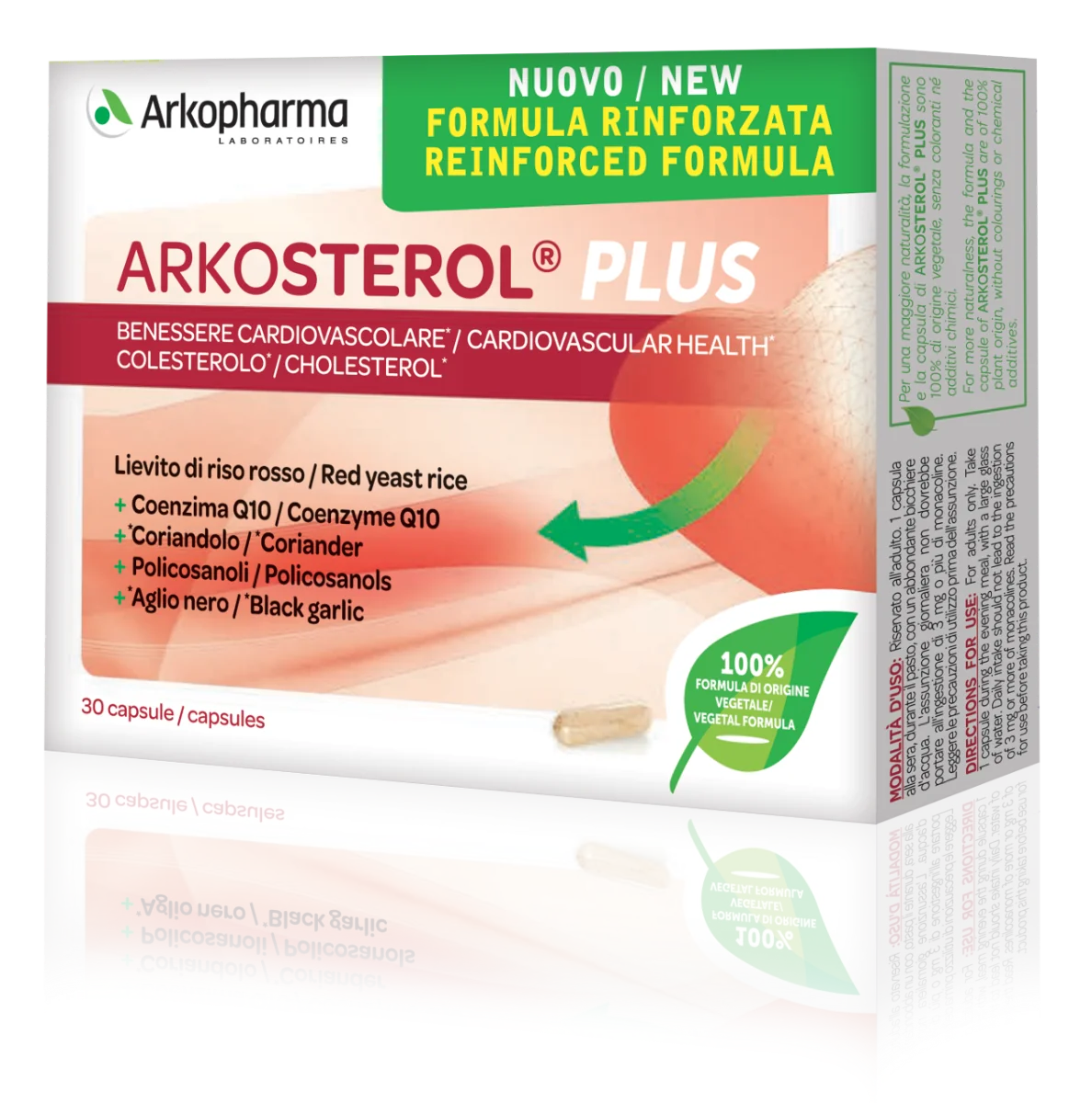 Arkpharma Arkosterol Plus 30 Capsule Benessere Cardiovascolare