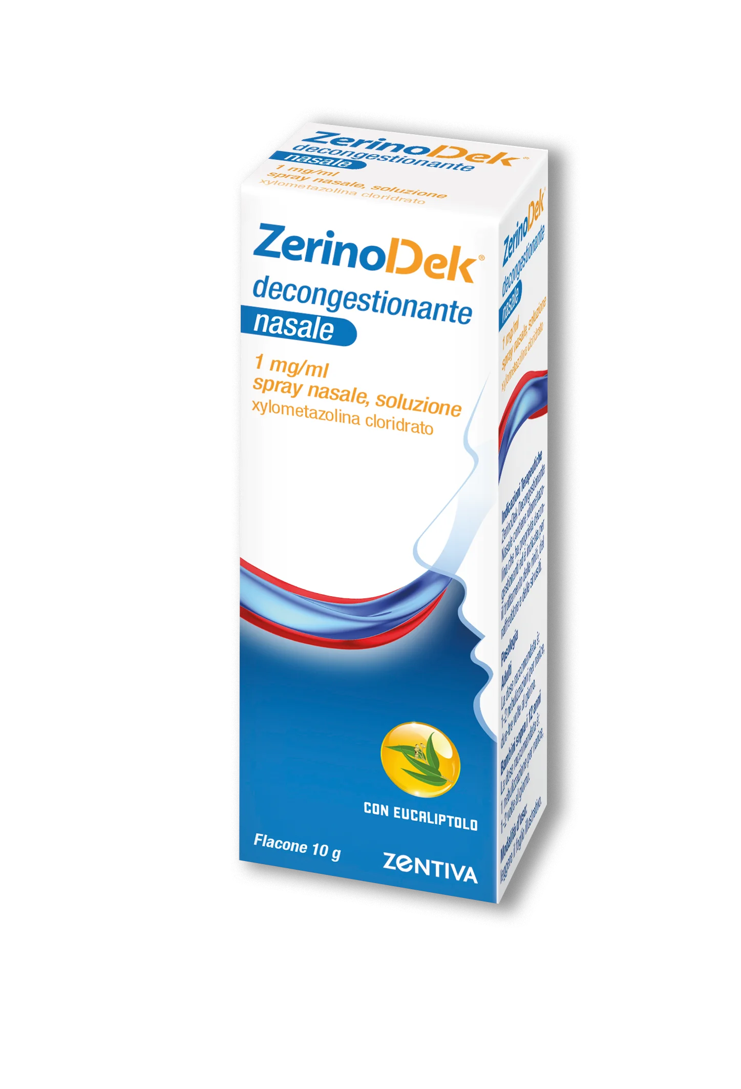 Zerinodek 0,1% Spray Nasale 10 g Decongestionante Nasale