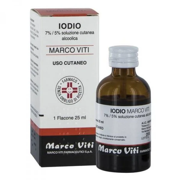 Iodio Soluzione Alcolica I 25 Ml 7% + 5%