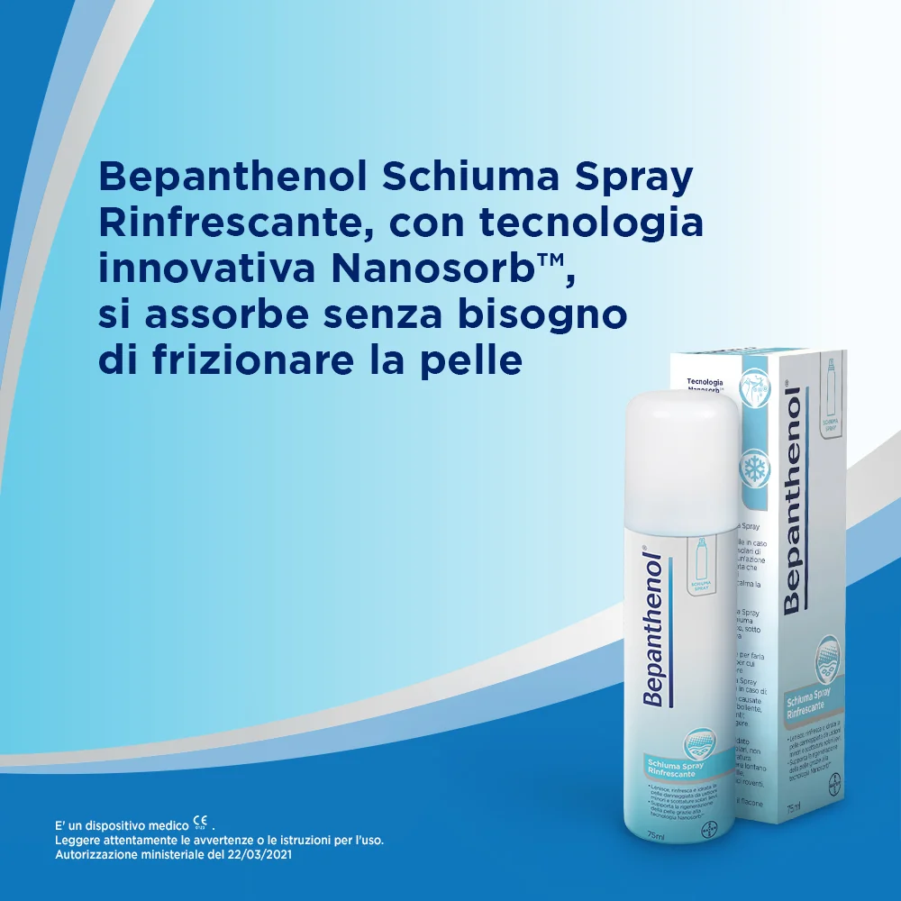 Bepanthenol Spray 75 ml Per Pelle Ustionata