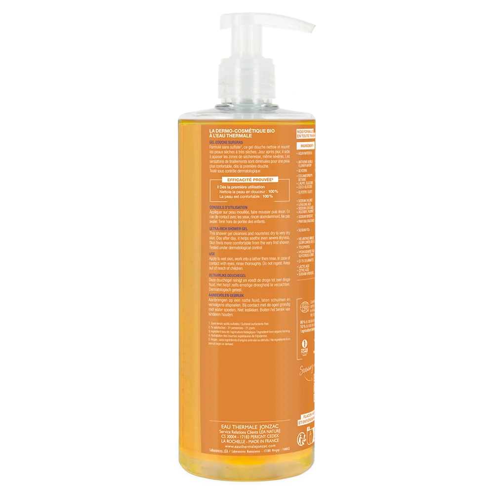 Jonzac Gel Doccia Nutritivo Alta Tolleranza 500 Ml Deterge Delicatamente